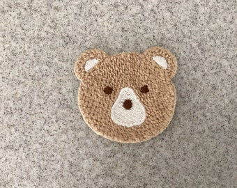 Bear Appliqué - Size 6cms x 6cms