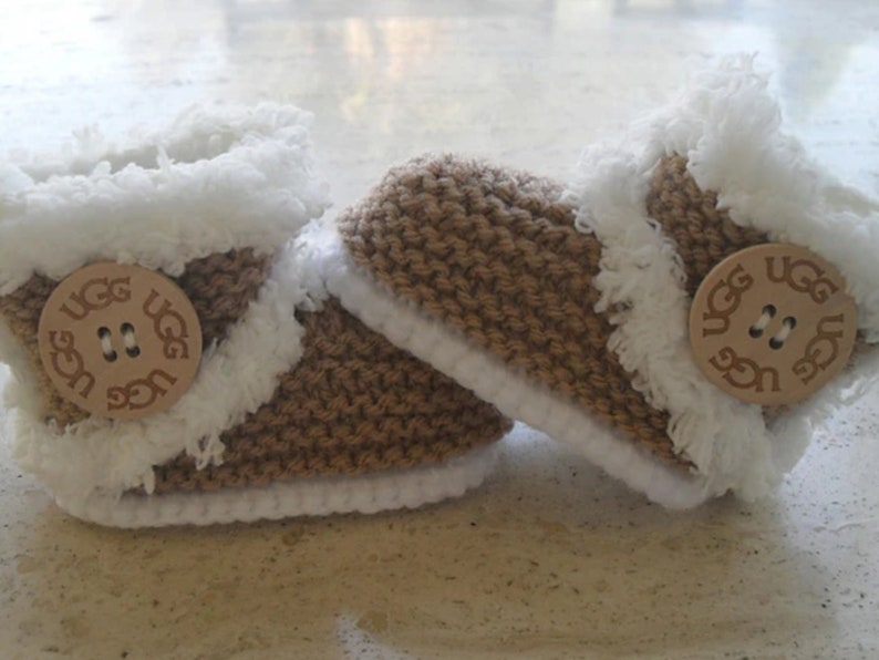 Instant download knitting pattern baby booties/boots quick and easy makes three sizes image 1