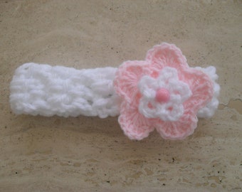 Instant download crochet pattern baby girl head band quick and easy makes five sizes