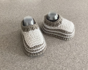 Knitting Pattern Baby Booties - Unisex - Quick And Easy Makes 3 Sizes