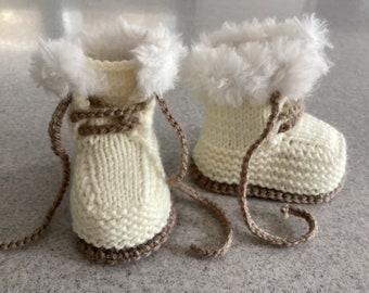 Knitting Pattern Baby Booties - Makes 3 Sizes