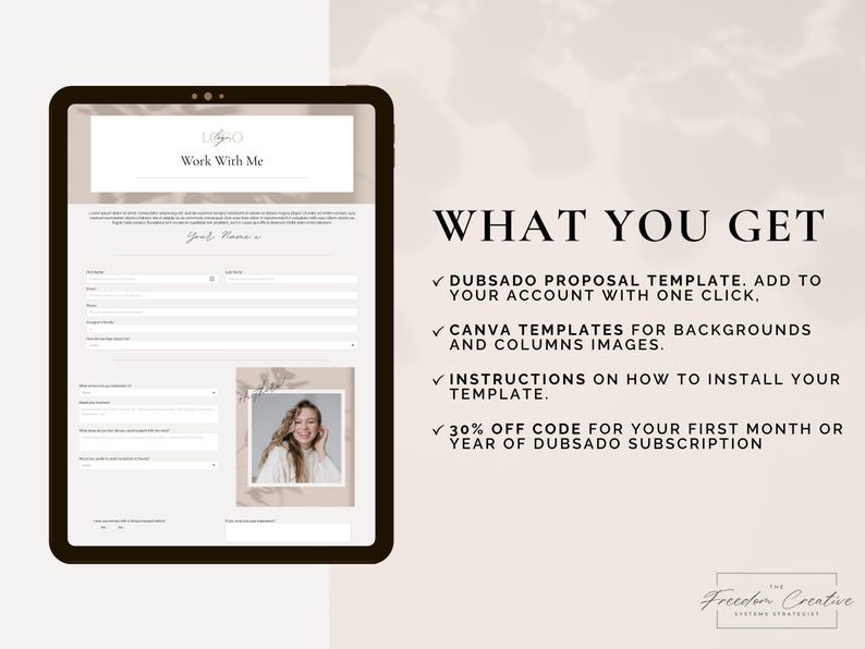 Dubsado One Click Lead Capture Template for Service Providers | CODE FREE | Dubsado Template | Lead Capture Template | Dubsado Forms image 2