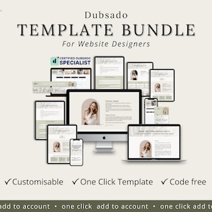Dubsado One Click Template Bundle for Website Designers | CODE FREE | Dubsado Proposal, Lead Capture, Onboarding Questionnaire, Dubsado Form