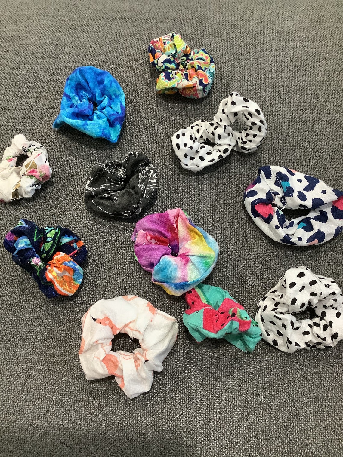 10pack Hair Scrunchie / Hair Ties in unique fabrics to match Etsy