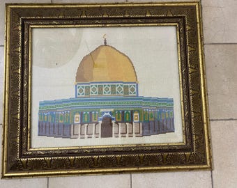 Al-Aqsa Mosque |Dome of the Rock  Tatreez Cross Stitch Pattern