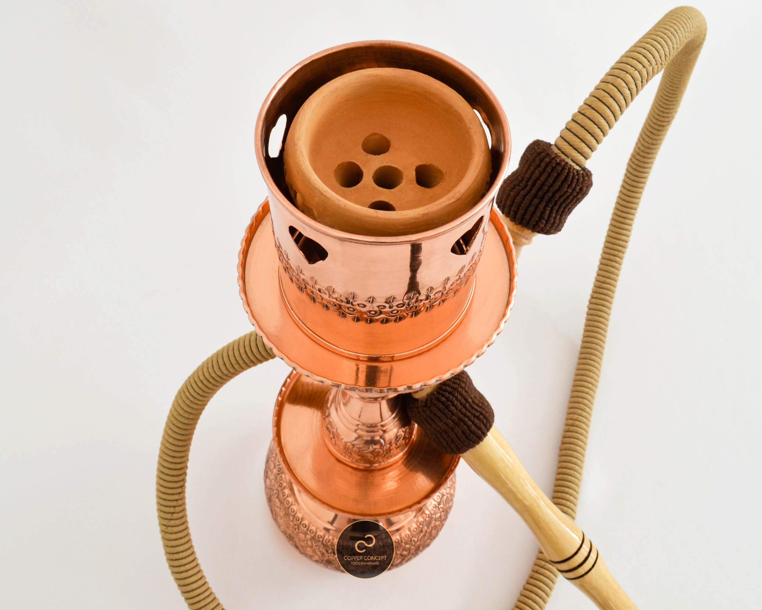 Copper Hookah, Shisha, Engraved Copper, Water Pipes, Hand