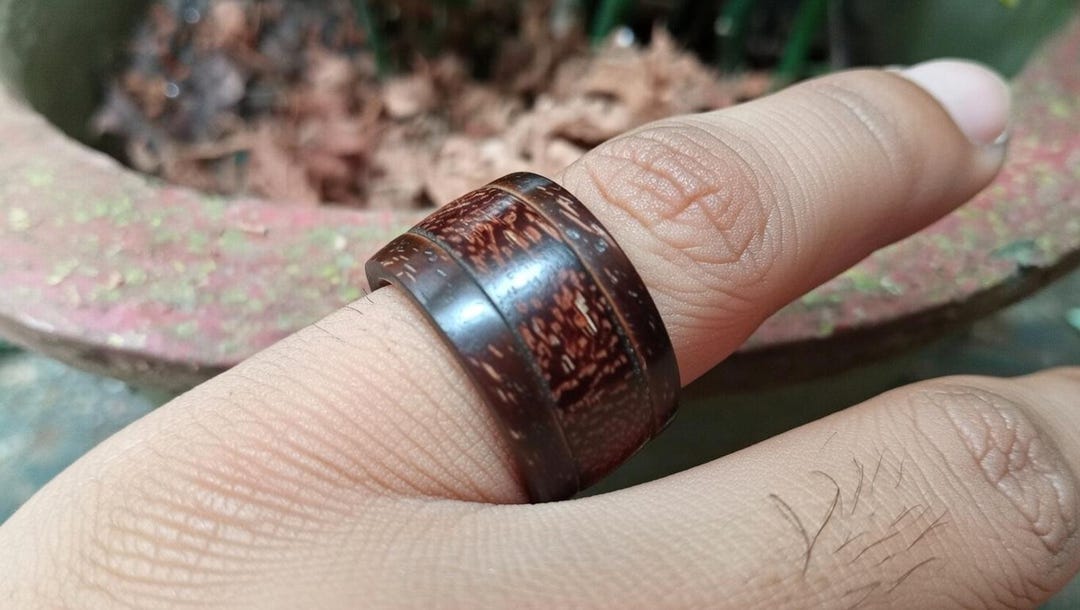 Coconut Rings Handmade Coconut Shell & Wooden Ring | Natural Eco Friendly Ring ...