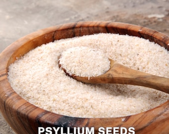 100% Organic Superior Quality Psyllium Seeds Powder - Plantago Psyllium  - 200 seeds ,Growing psyllium (Plantago ovata) - 5 oz 150 gr