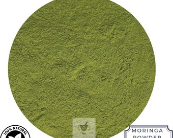 Organic Moringa Leaf Tea Powder - 5 oz 150 gr - Nutrient-Rich Superfood for Tea, Smoothies, and Culinary Uses - 100% Pure and Natural