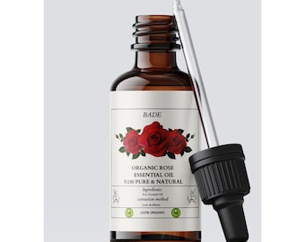 100% reines, natürliches ätherisches Rosenöl | Luxuriöses Blumenaroma für Hautpflege, Aromatherapie und Parfümherstellung | Beruhigend, erbaulich