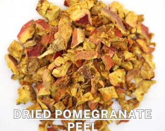 Organic  Natural  Dried Pomegranate Peel -   , 6 oz- 180 gr Perfect for Baking, Teas, and Culinary Uses