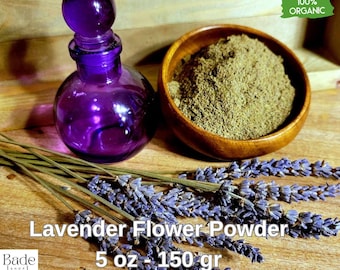 100% Organic  Lavender Flower Powder| Lavender  Bulb | Lavender Flowers | Lavender Herb | Organic  1lb BULK |  | Dried  | 6 oz 180 gr