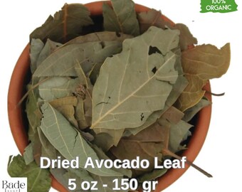 Organic Dried Avocado Leaf | Natural Herbal Tea Ingredient | Tea, and Wellness | Non-GMO & Pesticide-Free | Aromatic  6 oz 180 gr