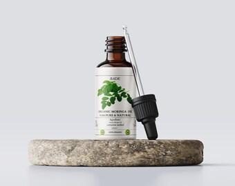 Óleo de Moringa 100% puro e natural orgânico COLD PRESS - Óleo de aromaterapia, óleo de semente de Moringa Oleifera