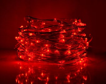 Fairy Lights red color Decorative LED Lights ,Tree Lights ,Room Decoration,Christmas , Birthday,String Lights, Party Decorations,
