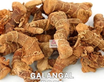 Raiz de galanga orgânica - seca e moída, temperos de qualidade premium, remédios culinários e fitoterápicos, sabor aromático, Alpinia officinarum 5 0z 150 gr