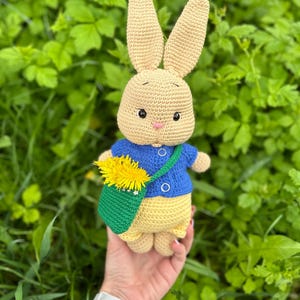 Crochet rabbit toy
