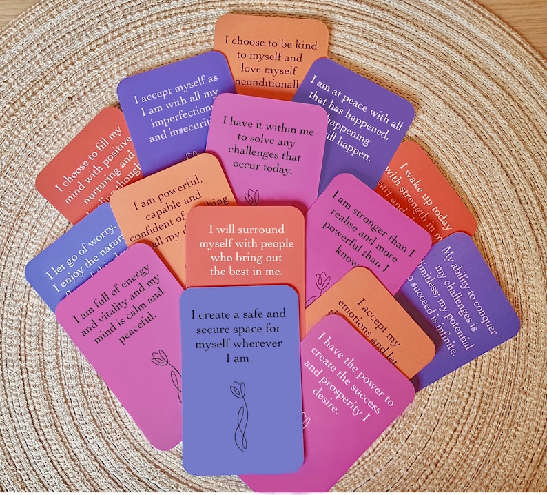 Affirmation Cards-Daily Positive Affirmation Cards Mental Health Affirmations image 4