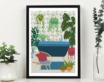 Bathroom Print Botanical Bathroom Art