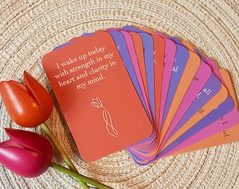 Cartes d'affirmations - Cartes d'affirmations positives quotidiennes - Affirmations relatives à la santé mentale