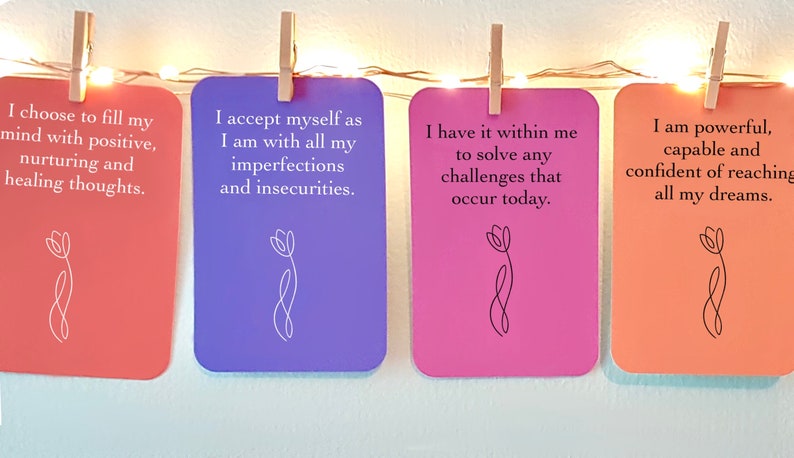 Affirmation Cards-Daily Positive Affirmation Cards Mental Health Affirmations image 8