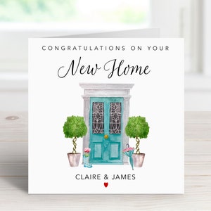 Personalised New Home Card, Happy New Home Card, Congratulations On New Home Card