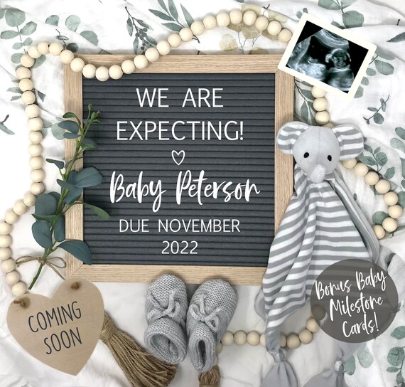Pregnancy Announcement Digital Digital Pregnancy Etsy