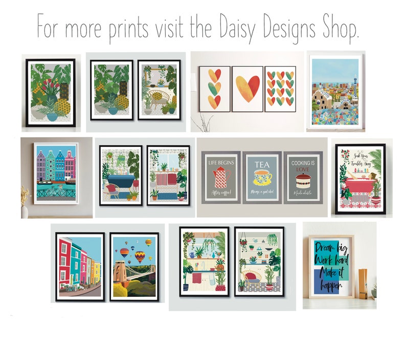 kitchen print set - add style to your kitchen Images... Kitchen Print Set - Kitchen Wall Art - Set of 3 - A4 & A3 Sizes ...