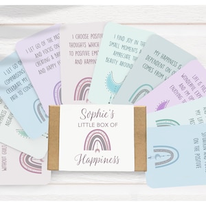 Affirmation Cards - Happiness Cards - Positivity Cards - Self Love Cards - Pick Me Up Gift - Happiness Gift - Cheer Up Gift