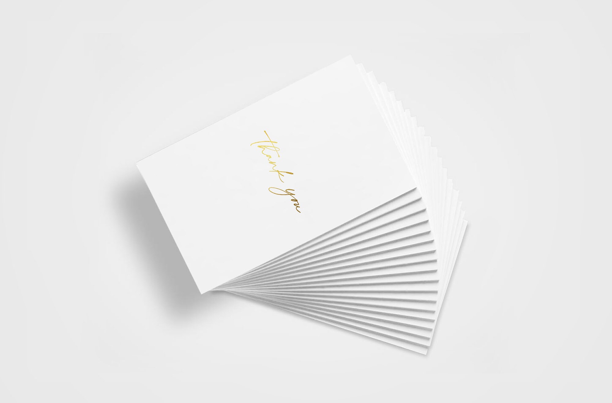 Mini Thank You Card Pack X10 Cards // Gold Foiled / Small Etsy Australia