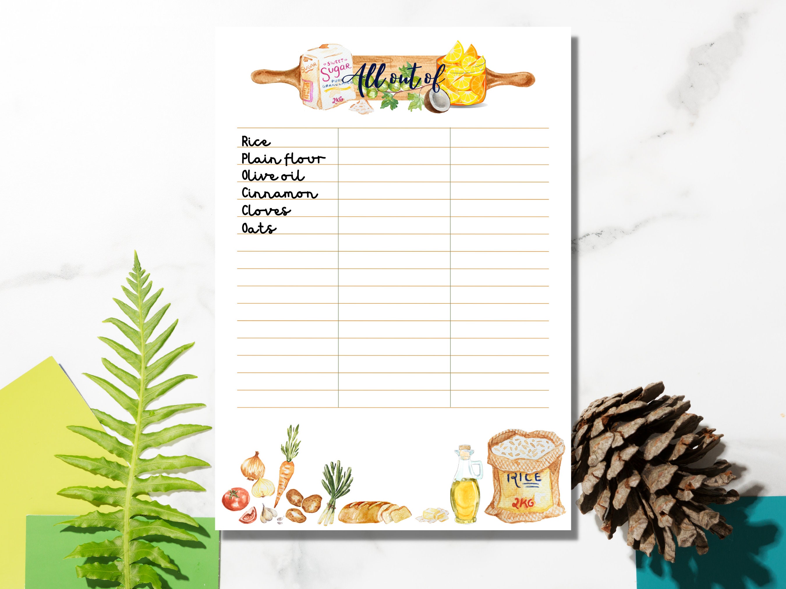 All Out of Printable INSTANT DOWNLOAD Printable Planner - Etsy