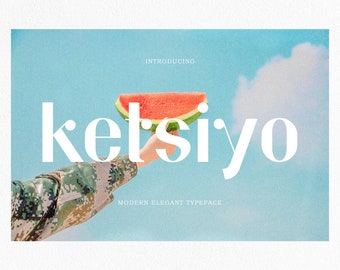 Ketsiyo Modern font, Elegant Font, Stylish Font, Branding Font, Logo Font, Canva Font, Procreate Font, Classic Font, Neat Font, Display Font