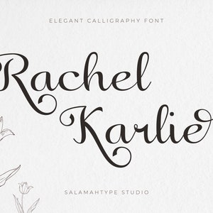 Elegant calligraphy font, Feminine font, Cricut font, Script Font, Canva Font, Wedding fonts, Romantic font, Handwritten font, Modern font