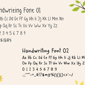 Handwriting Font Bundle, Handwritten Fonts, Crafter Fonts, Text Fonts, Cricut Fonts, Procreate Fonts, Canva Fonts, Writing, Notes, Fonts image 3