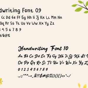 Handwriting Font Bundle, Handwritten Fonts, Crafter Fonts, Text Fonts, Cricut Fonts, Procreate Fonts, Canva Fonts, Writing, Notes, Fonts image 7