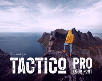 Tactico Pro: Distressed Bold Font for Logos