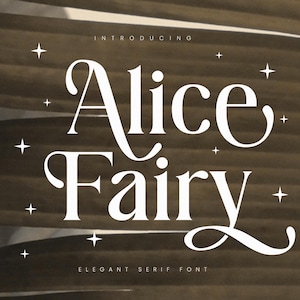 Alice Fairy Elegant Serif Font: Classy Wedding & Logo Design