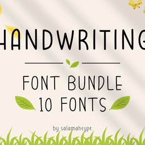 Handwriting Font Bundle, Handwritten Fonts, Crafter Fonts, Text Fonts, Cricut Fonts, Procreate Fonts, Canva Fonts, Writing, Notes, Fonts image 2