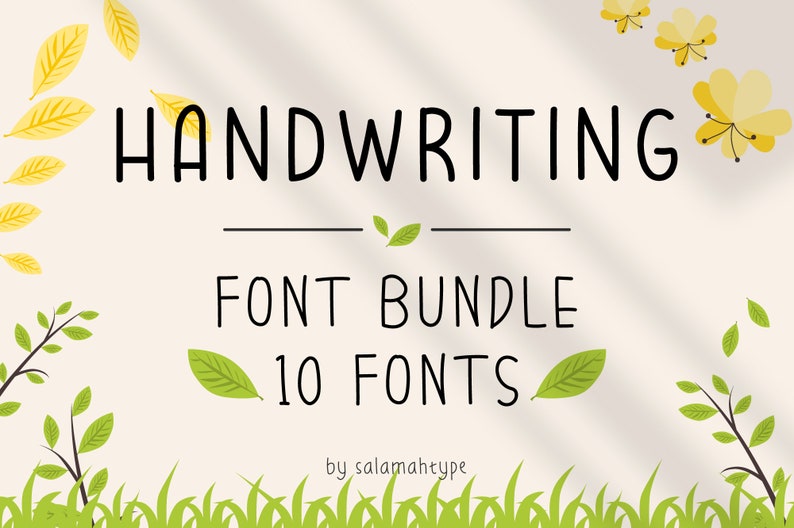 Handwriting Font Bundle, Handwritten Fonts, Crafter Fonts, Text Fonts, Cricut Fonts, Procreate Fonts, Canva Fonts, Writing, Notes, Fonts image 2