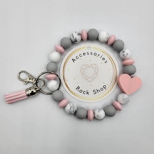 Silicone Beaded Wristlet