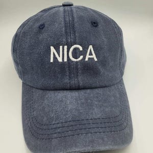 Nica embroidered baseball cap