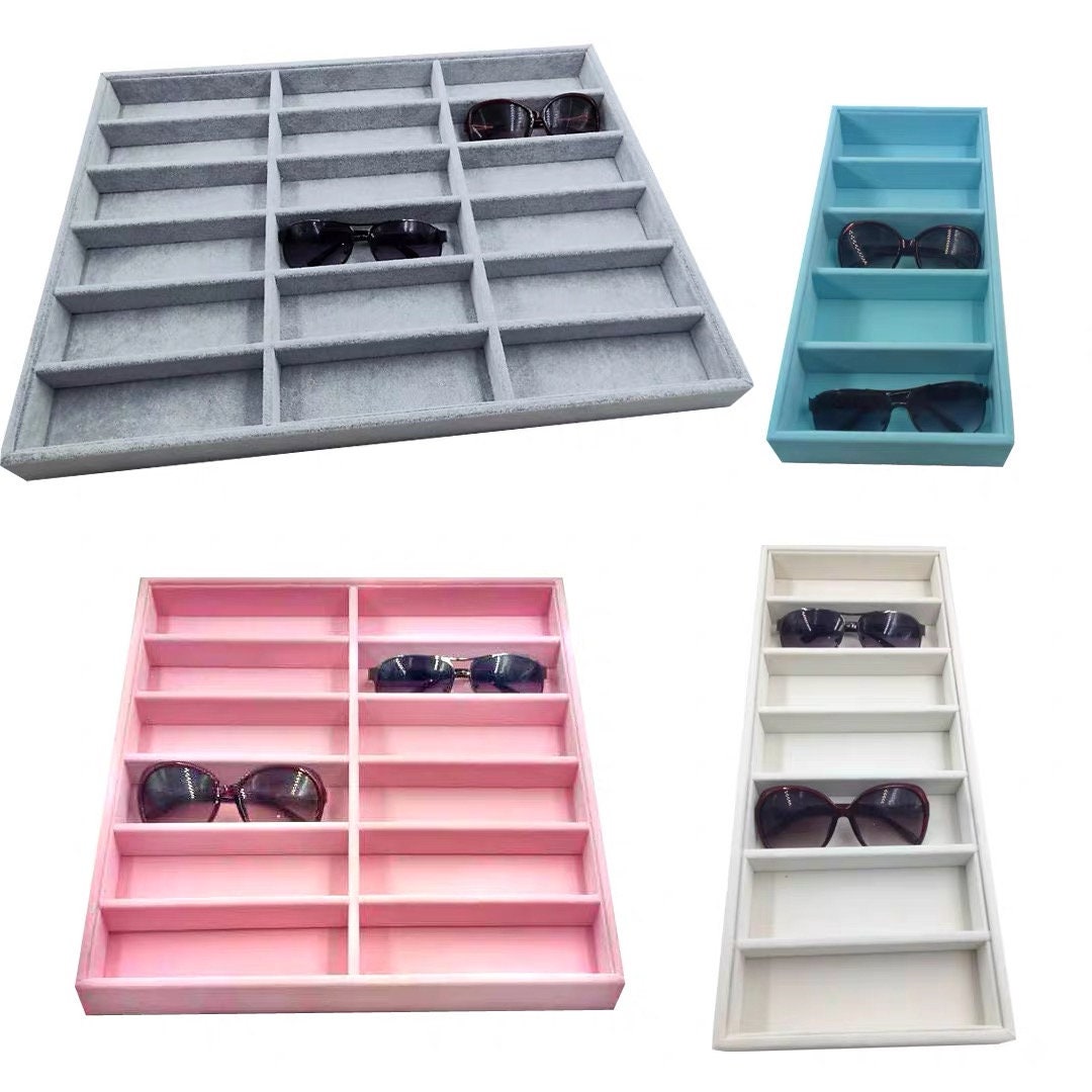 Custom Glasses Tray Glasses Organizer Glasses storage case Etsy