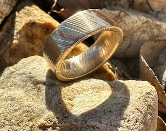 Mokume Gane ETCHED Ring