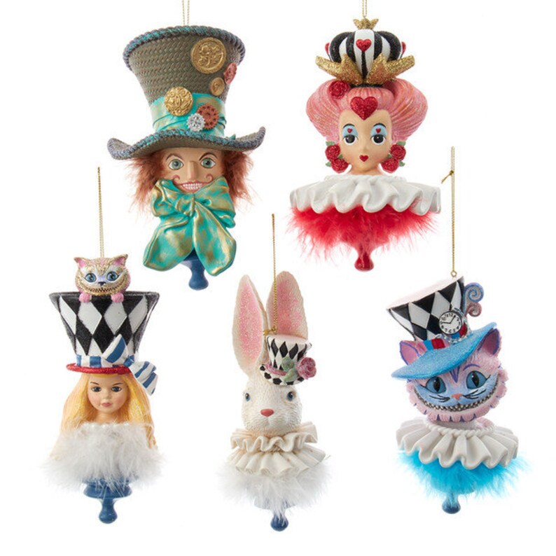 Alice in Wonderland Ornaments Etsy