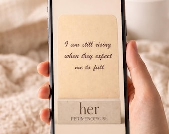 Cyfrowe afirmacje na okres okołomenopauzalny | Wsparcie emocjonalne i ulga w lęku związanym z menopauzą u kobiet