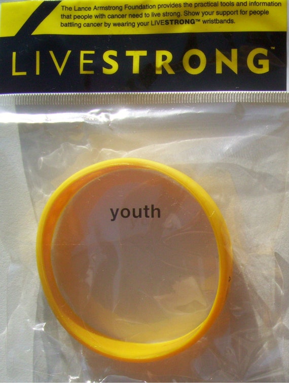 LANCE ARMSTRONG LIVESTRONG Foundation Original 2004 Yellow