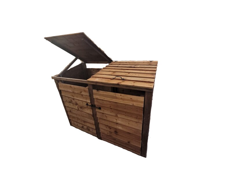 Wooden Wheelie Bin Storage Etsy