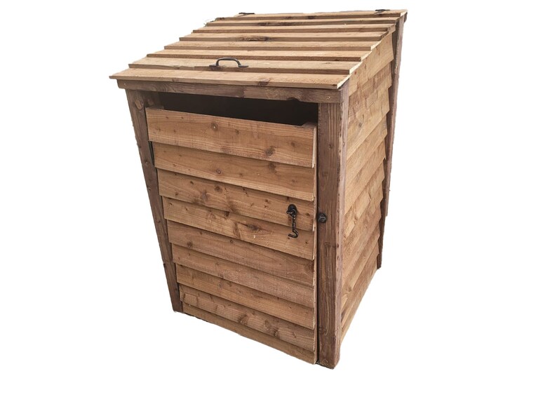 Wooden Wheelie Bin Storage Etsy