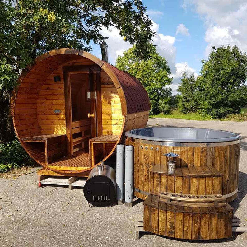 Thermowood Fibreglass Hot Tub 316ANSI Heater Jacuzzi LED Etsy UK