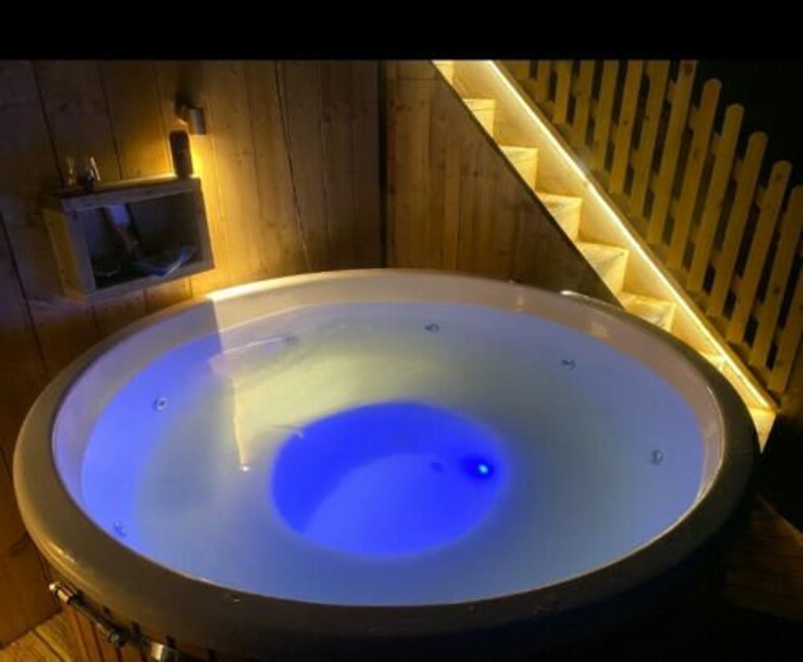 Thermowood Fibreglass Hot Tub 316ANSI Heater Jacuzzi LED Etsy UK